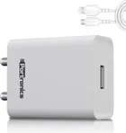 PORTRONICS 12 W 2.4 A Wall Charger For Mobile With Detachable Cable (White, Cable Included, Pack of 1)