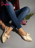 Synthetic Pointed Toe Mules for Women 