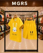 Typography Cotton Top & Bottom Set for Boys 