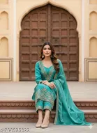 Bandhani Printed Jaipuri Designs Georgette Kurti Set for Women 