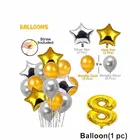 8th Happy Birthday Balloon Decoration,White,Set Of 1