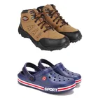 Combo of Casual Shoes with Clogs for Men 