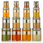 Silverline Containers Set of 16, 1200ml,650ml,350ml,250ml