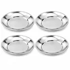 SimpleHome Steel Quarter Plate 8 Inch Combo Set of 4