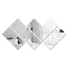 Acrylic Square Shaped Wall Mirror Stickers 