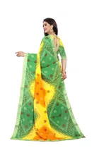 कानूड़ा फैंसी विमेंस जॉर्जेट फ्लावर प्रिंटेड साड़ी 