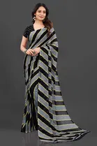 Trendy Georgette Saree with Blouse Piece For Women 