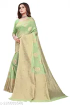 Chanderi Cotton Zari Woven Saree for Women 