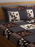 Printed Double Bedsheet with 2 Pillow Covers 