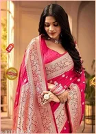 Kanjeevaram Zari Woven Saree for Women 