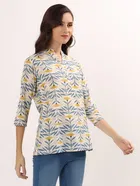 Floral Print Ethnic Short Kurti 