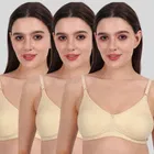 Cotton Bra for Women, Multicolour, Pack of 3 