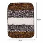 Status Stripe Anti Skid Bathmat [30x45cm] Brown