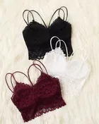 Super Net Solid Padded Bras for Women (Multicolor, 32) (Pack of 3)