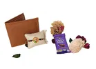 Metal Rakhi with Wallet & Chocolate 