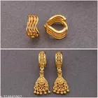 Gold Plated Earring/Stud/Bali Combo For Women'S/Girls