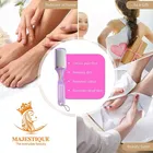 Majestique 2 In1 Professional Pedicure and Manicure Rasp Foot Scrubber & Nail File for Cracked Skin 