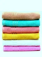 Cotton High Absorbent Antibacterial Hand Towels (Pack of 6) (Multicolor, 12x18 inches)