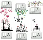 AVV Heart Couple Switch Board Sticker 8x13cm