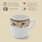Ceramic Tea & Coffee Cup, White, Pack of 6 