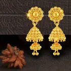 Oxidised Alloy Gold Plated Earrings for Women 