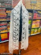 Embroidered Jaipuri Net with Aari Work 