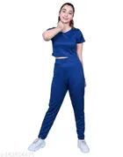 Polycotton Tracksuit for Women (Blue, S)