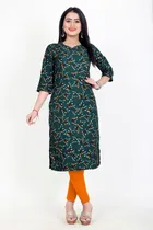 A-Line Crepe Kurti for Women 