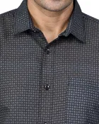 Poly Cotton Full Sleeves Printed Shirt for Men 