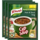 Knorr Veg Hot and Sour Cup-A-Soup 3X10.5 g (Set Of 3)