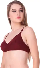 Cotton Blend Non Padded Bra for Women 
