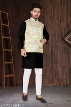 Cotton Koti Kurta Set for Men 