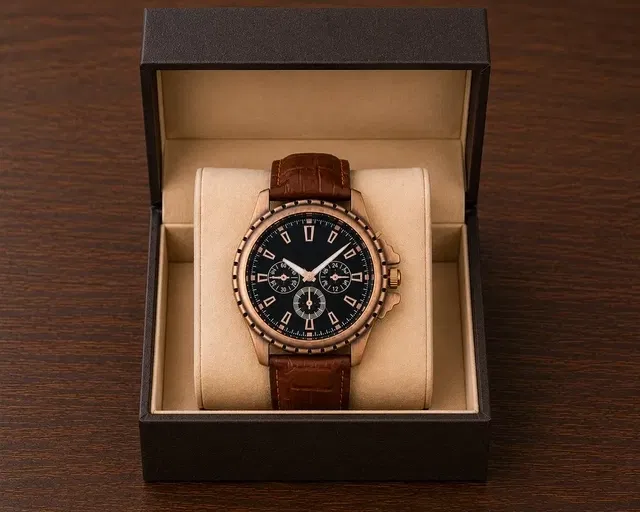 Analog watch for men (SL , brown)