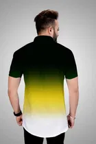 Men's Color Block Short Sleeves Shirt 