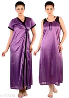 Satin Nightdress Set for Women 