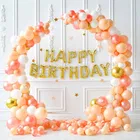 Pastel Theme Birthday Balloon Decoration Kit , Multicolor, Pack Of 63