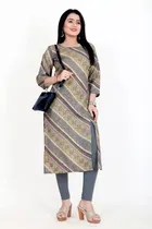 A-Line Crepe Kurti for Women 