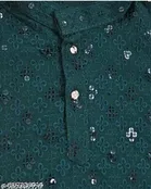 Floral Seqiunned Cotton Kurta Set for Boys 