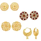 Gold Plated Designer Earrings Set for Women & Girls 