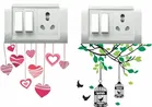 AVV Heart Couple Switch Board Sticker 8x13cm