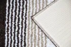 Enyra Ronaldo Anti Slip Tufted Mat 38x58 Coffee & White Stripe 
