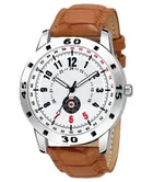 PU analog wrist watch for men