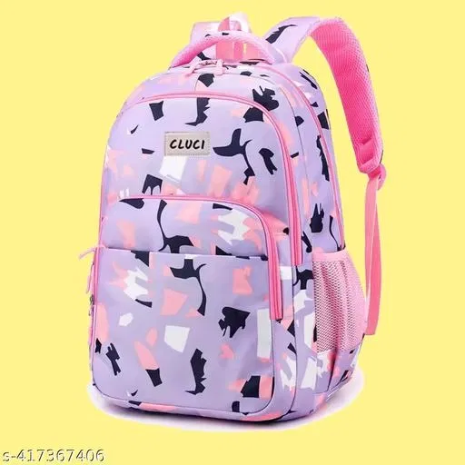 Polyester Backpack Bag, Multicolor