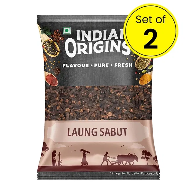 इंडियन ओरिजिन्स लौंग साबुत 50 g (पैक ऑफ़ 2)