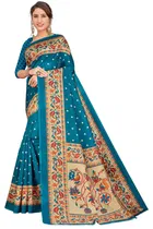 Art Silk Kalamkari Saree for Women 