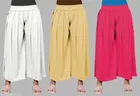 Palazzos for Women, Pack of 3 