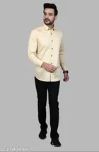 Cotton Blend Full Sleeves Shirt for Men 