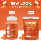 Purna Gummies Superfruits Collagen Mixed Fruit Flavor Gummies For Hair and Skin 