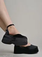 [69] Solid Synthetic Platform Sandals for Women 