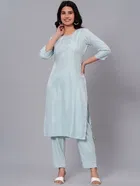 Rayon Printed Women's Kurta with Pant Set 
